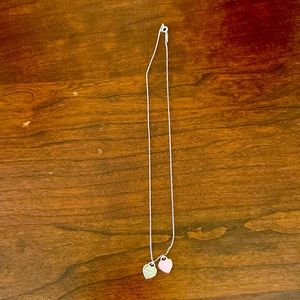 Tiffany 2 heart necklace